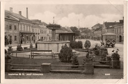 Amstetten. Adolf Hitler Platz, Brunnen, 1941