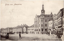 Amstetten. Blick am Platz, 1908