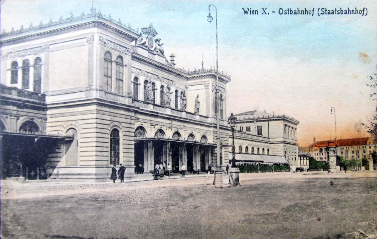 Vienna. East Station (Ostbahnhof, Staatsbahnhof), 1917
