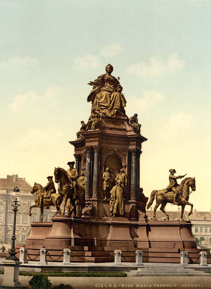 Vienna. Empress Maria Theresia Monument, between 1890 and 1900