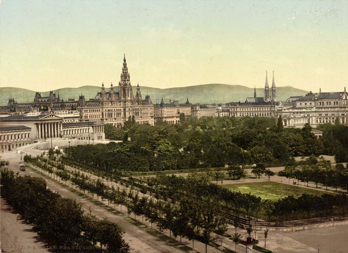 Vienna. Franzensring, between 1890 and 1900