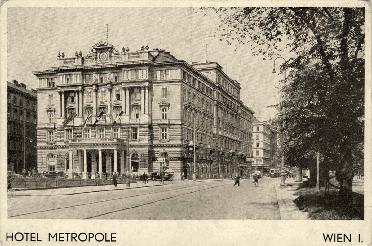 Vienna. Hotel Metropole at Franz-Josefs-Quay