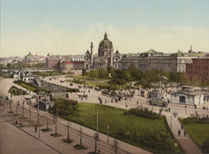 Vienna. Karl Place with Karl Church (Karlsplatz mit Karlskirche), between 1890 and 1900