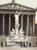 Vienna. Minerva Fountain (Brunnen), between 1890 and 1900