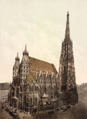 Vienna. Stephansdom (St Stephen's Cathedral), between 1890 and 1900