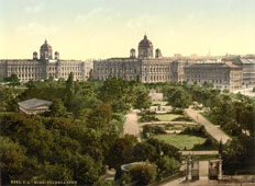 Vienna. The public garden, between 1890 and 1900