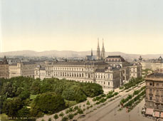 Vienna. The University, between 1890 and 1900